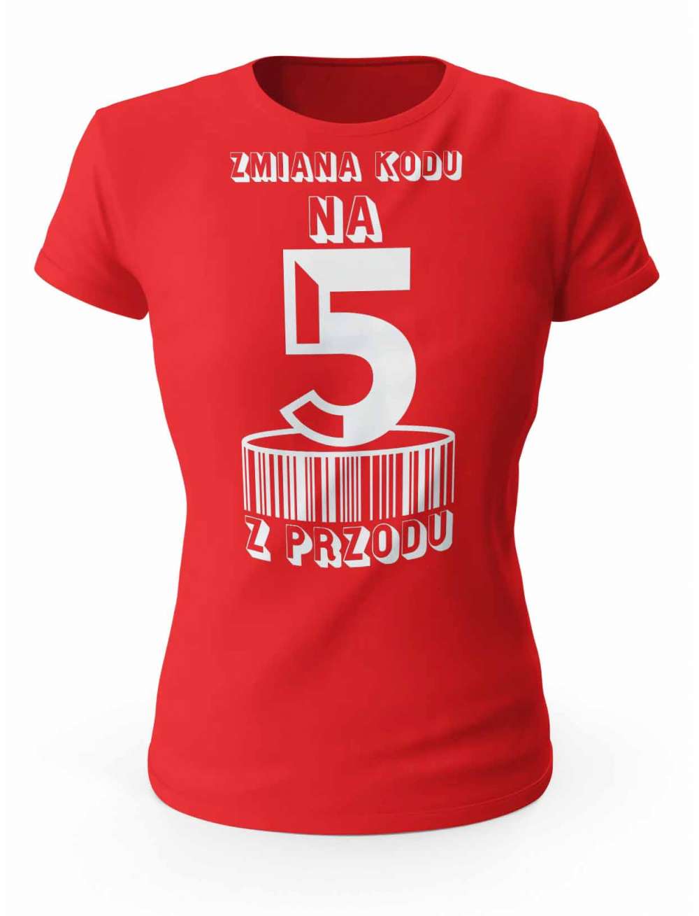 Koszulka Zmiana Kodu na 5 z Przodu, T-shirt Dla Kobiety 
