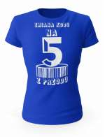 Koszulka Zmiana Kodu na 5 z Przodu, T-shirt Dla Kobiety 