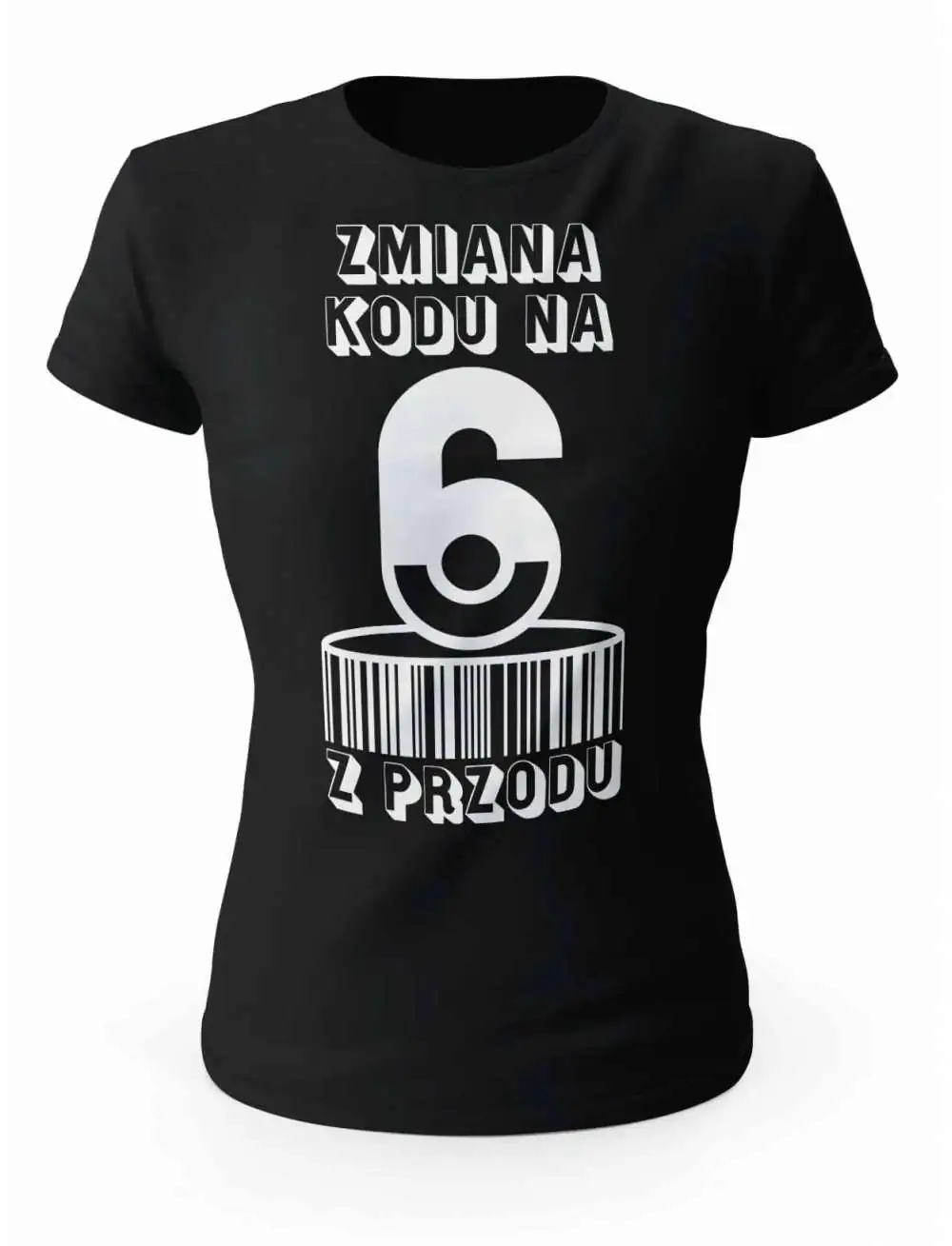 Koszulka Zmiana Kodu na 6 z Przodu, T-shirt Dla Kobiety 