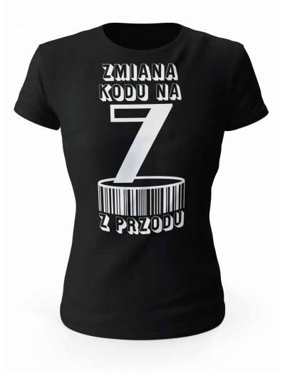 Koszulka Zmiana Kodu na 7 z Przodu, T-shirt Dla Kobiety 