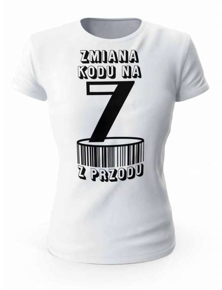 Koszulka Zmiana Kodu na 7 z Przodu, T-shirt Dla Kobiety 