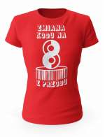Koszulka Zmiana Kodu na 8 z Przodu, T-shirt Dla Kobiety 