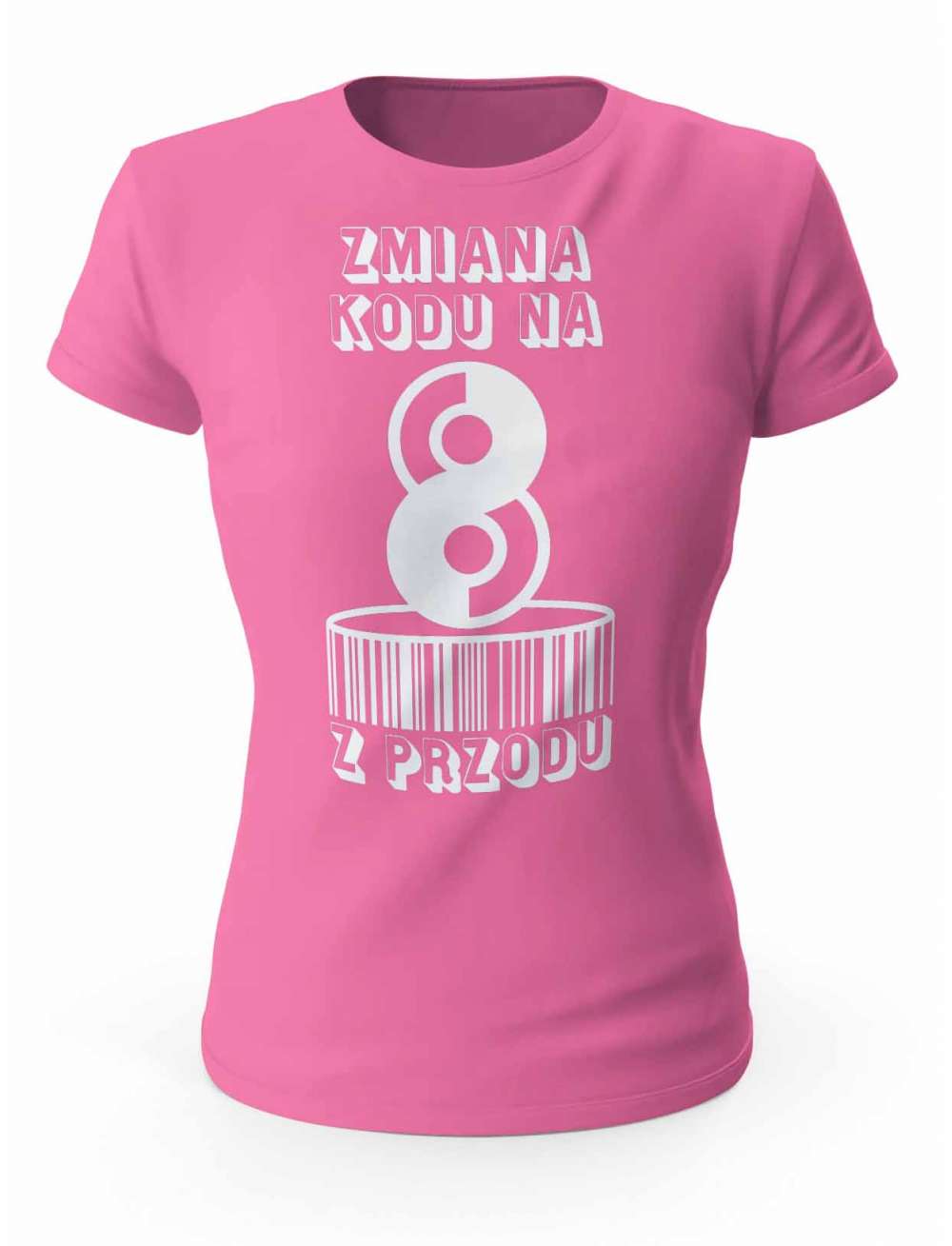 Koszulka Zmiana Kodu na 8 z Przodu, T-shirt Dla Kobiety 