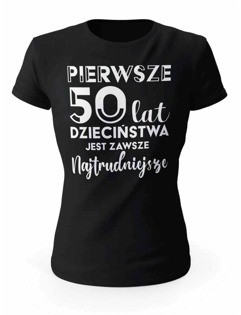 Koszulka Pierwsze 50 lat Dzieciństwa, T-shirt Dla Kobiety