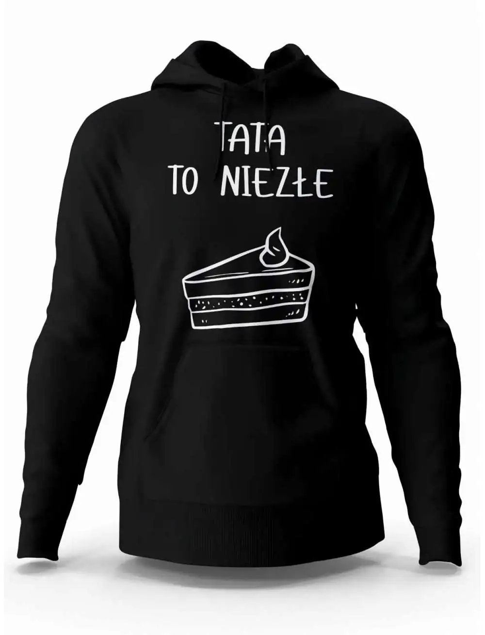 Bluza Męska z Kapturem Tata to Niezłe Ciacho, Prezent dla Taty
