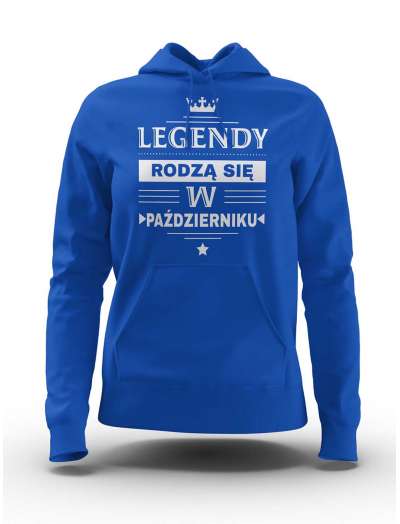 Bluza Damska, Legendy Rodzą Się w Październiku, Prezent Dla Kobiety