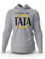 Bluza Męska Z Kapturem, Bluza Hakuna Ma Tata Żółta, Dla Taty