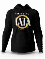 Bluza Męska Z Kapturem, Bluza Hakuna Ma Tata Żółta, Dla Taty