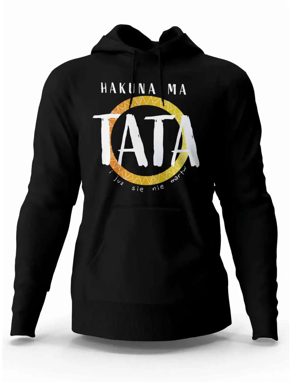 Bluza Męska Z Kapturem, Bluza Hakuna Ma Tata Żółta, Dla Taty Bluza Męska Z Kapturem, Bluza Hakuna Ma Tata Żółta, Dla Taty