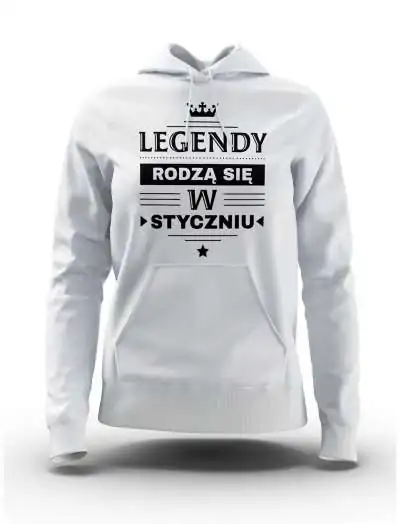 Bluza Damska, Legendy Rodzą Się w Styczniu, Prezent Dla Kobiety