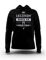 Bluza Damska, Legendy Rodzą Się w Kwietniu, Prezent Dla Kobiety