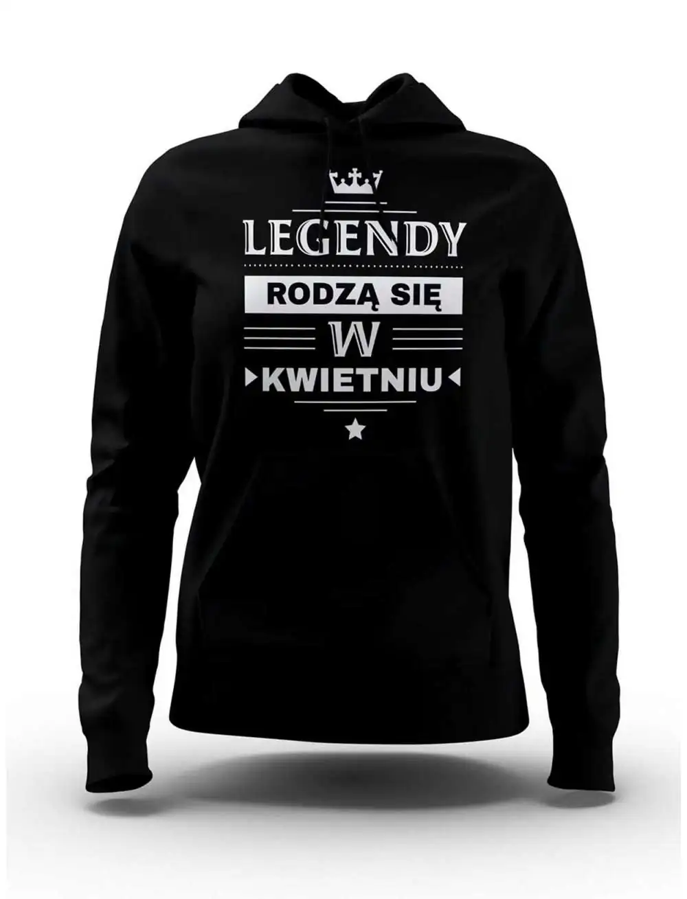 Bluza Damska, Legendy Rodzą Się w Kwietniu, Prezent Dla Kobiety Bluza Damska, Legendy Rodzą Się w Kwietniu, Prezent Dla Kobiety