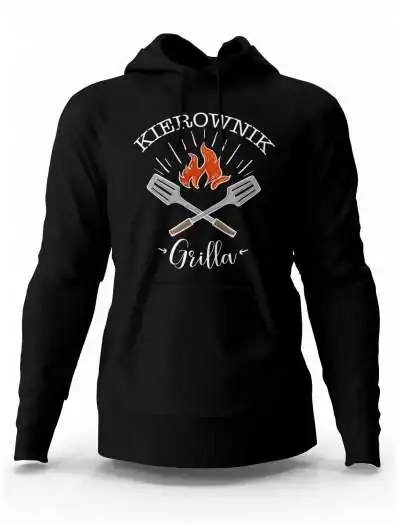 Bluza Męska z Kapturem, Bluza Kierownik Grilla, Dla Taty