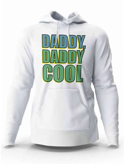 Bluza Męska z Kapturem Daddy Daddy Cool, Prezent dla Taty
