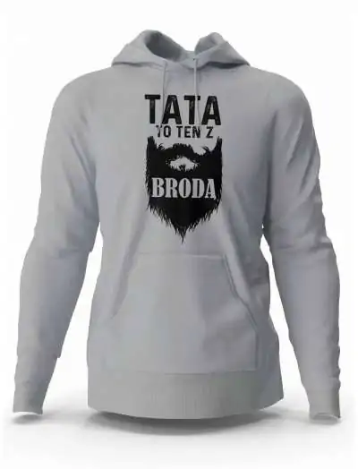 Bluza Męska z Kapturem, Bluza Tata Z Broda, Dla Taty