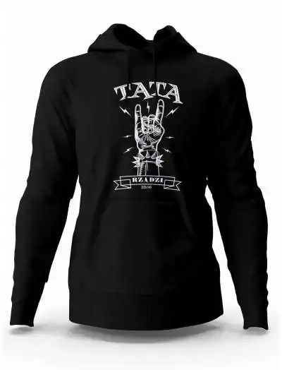 Bluza Męska z Kapturem, Tata Rządzi , Dla Taty
