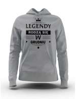Bluza Damska, Legendy Rodzą Się w Grudniu, Prezent Dla Kobiety