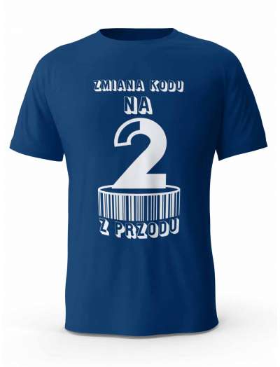 Koszulka Zmiana Kodu na 2 z Przodu, T-shirt Dla Mężczyzny