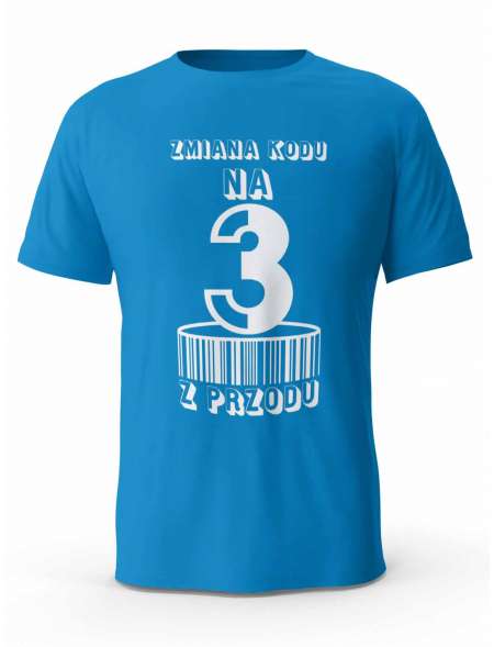Koszulka Zmiana Kodu na 3 z Przodu, T-shirt Dla Mężczyzny
