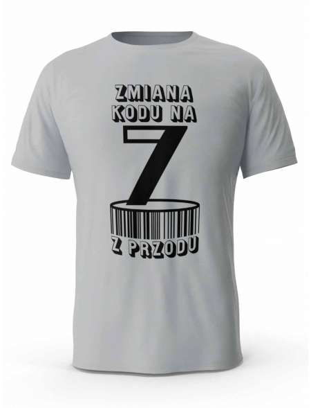 Koszulka Zmiana Kodu na 7  z Przodu, T-shirt Dla Mężczyzny