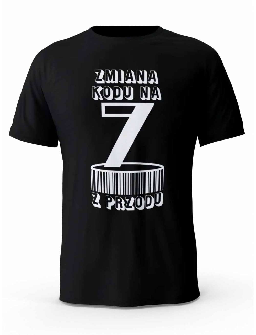 Koszulka Zmiana Kodu na 7  z Przodu, T-shirt Dla Mężczyzny