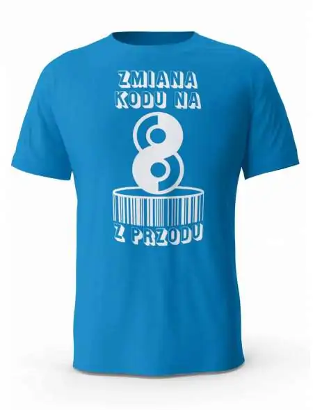 Koszulka Zmiana Kodu na 8 z Przodu, T-shirt Dla Mężczyzny