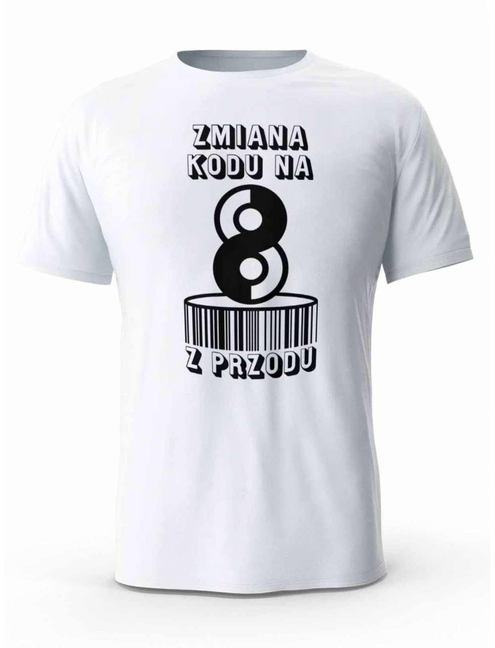 Koszulka Zmiana Kodu na 8 z Przodu, T-shirt Dla Mężczyzny