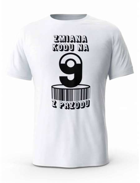 Koszulka Zmiana Kodu na 9 z Przodu, T-shirt Dla Mężczyzny