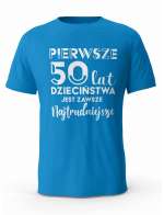 Koszulka Pierwsze 50 lat Dzieciństwa, T-shirt Dla Mężczyzny