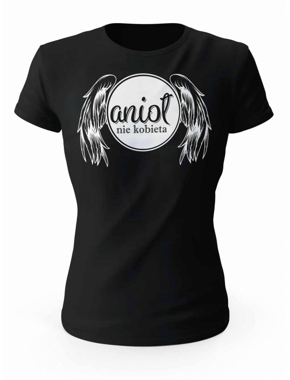 Koszulka Damska Anioł Nie Kobieta, Prezent dla Mamy
