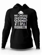 Bluza Męska, Nie Chcesz Zasypiać Głodna? Śpij z Kucharzem, Prezent Dla Mężczyzny