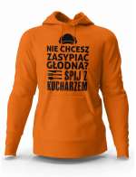 Bluza Męska, Nie Chcesz Zasypiać Głodna? Śpij z Kucharzem, Prezent Dla Mężczyzny