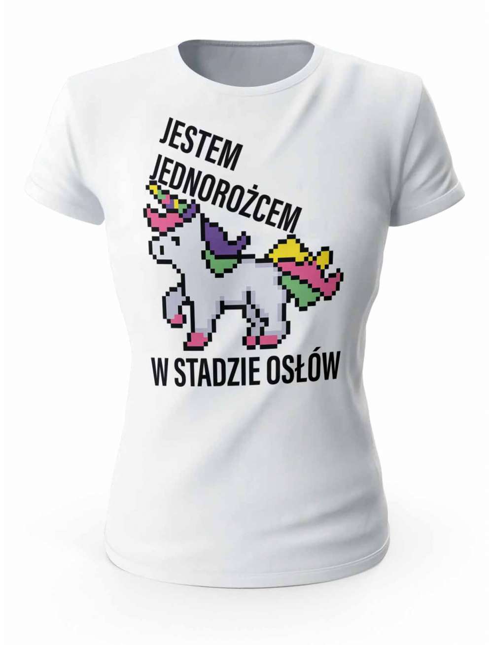 Koszulka Damska, Jestem Jednorożcem w Stadzie Osłów, Prezent Dla Kobiety