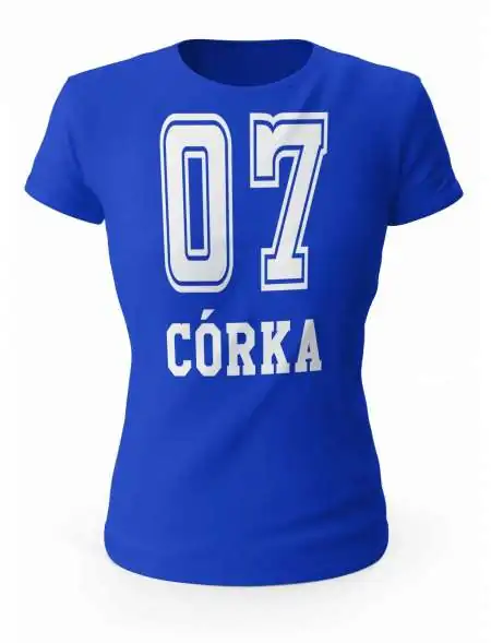 Koszulka Damska, 07 Córka, Prezent Dla Córki