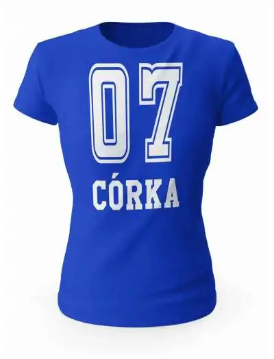 Koszulka Damska, 07 Córka, Prezent Dla Córki