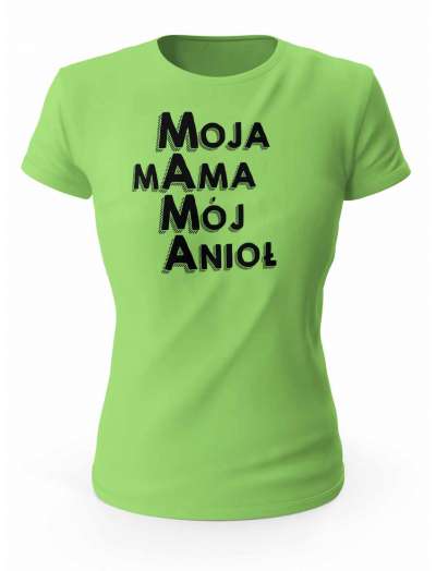 Koszulka Damska, Moja Mama Mój Anioł, Prezent Dla Kobiety