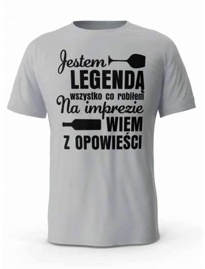 Koszulka Męska, Jestem Legendą, Prezent Dla Mężczyzny