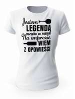 Koszulka Damska, Jestem Legendą, Prezent Dla Kobiety
