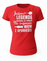 Koszulka Damska, Jestem Legendą, Prezent Dla Kobiety