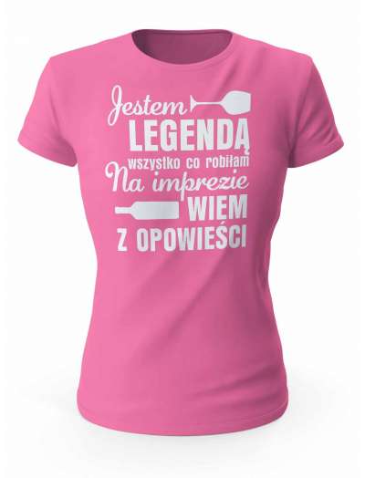 Koszulka Damska, Jestem Legendą, Prezent Dla Kobiety