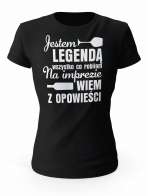 Koszulka Damska, Jestem Legendą, Prezent Dla Kobiety