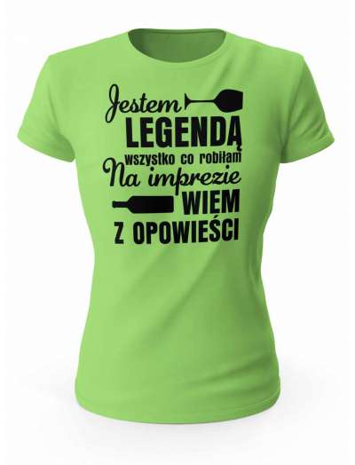 Koszulka Damska, Jestem Legendą, Prezent Dla Kobiety