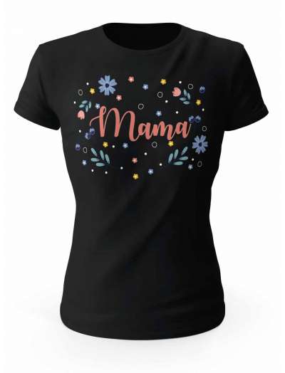 Koszulka Damska, Mama, Prezent Dla Kobiety