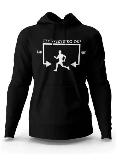 Bluza Męska, Czy Wszystko OK Bieganie, Prezent Dla Mężczyzny