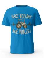 Koszulka Męska, Serce Rolnika Bije Inaczej, T-shirt Dla Mężczyzny