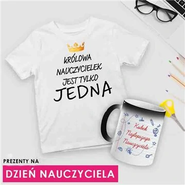 Koszulki i kubki z nadrukiem na Dzień Nauczyciela