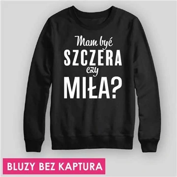 Bluza bez kaptura