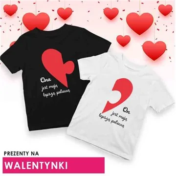Koszulki z nadrukiem z okazji walentynek